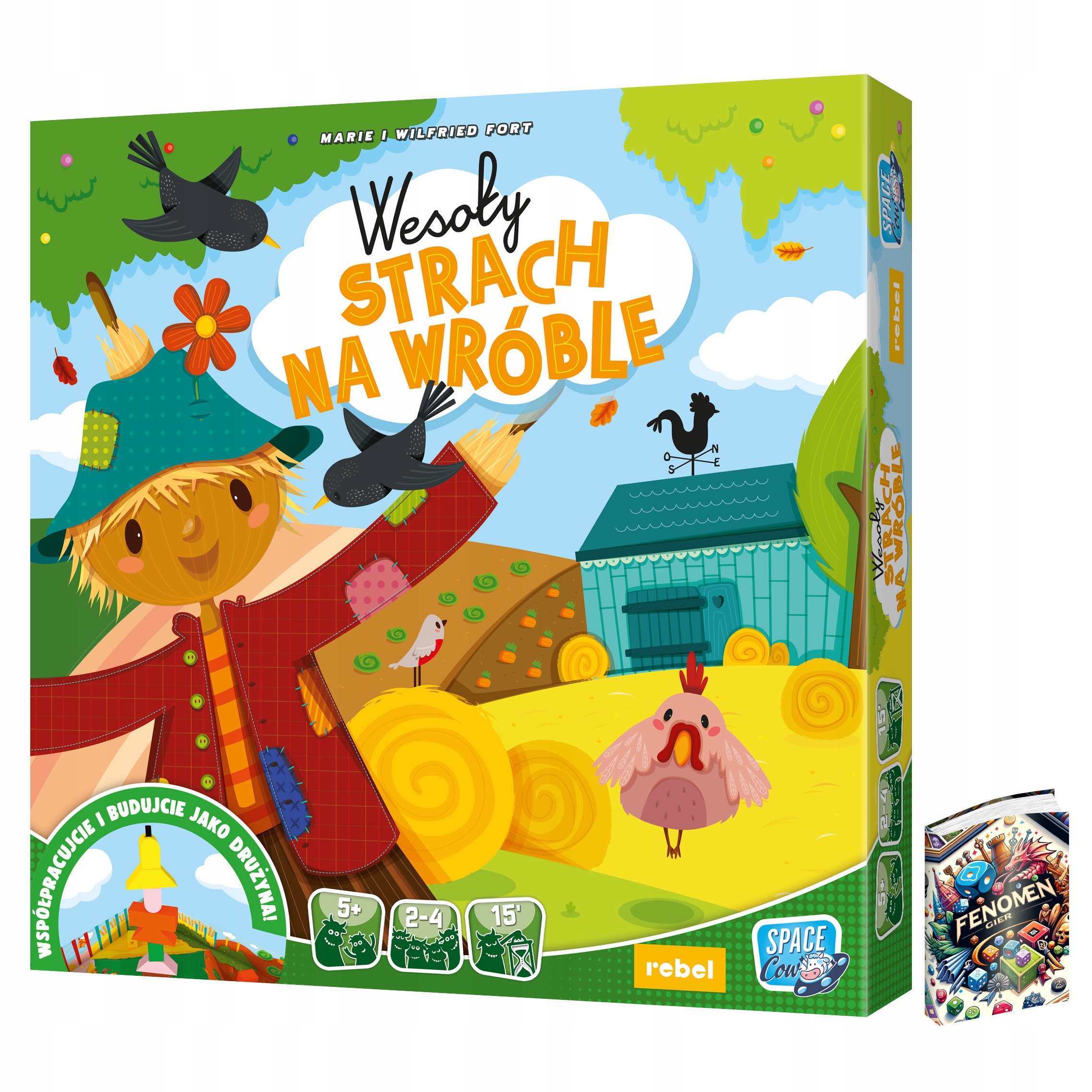 Wesoły strach na wróble gra dla najmłodszych książka 2-4 osoby, wiek 5+