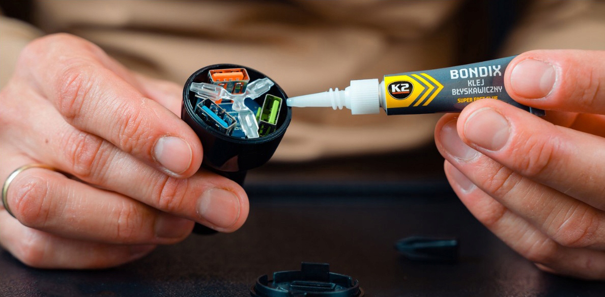 Klej K2 Bondix do Plastiku Drewna Gumy B1000 3g Pojemność opakowania 3 ml