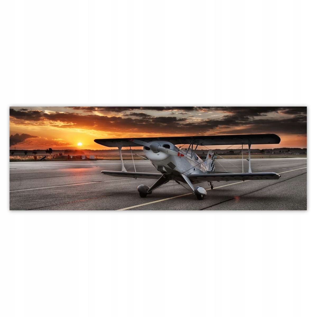 Fototapety 624x219 Letadlo západ slunce
