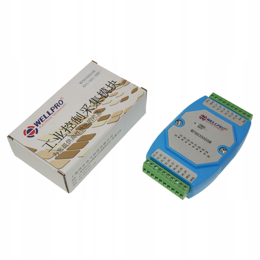 

WP9039ADAM 6VI wej analog 0-10V i 4DI 4DO wyj cyfr