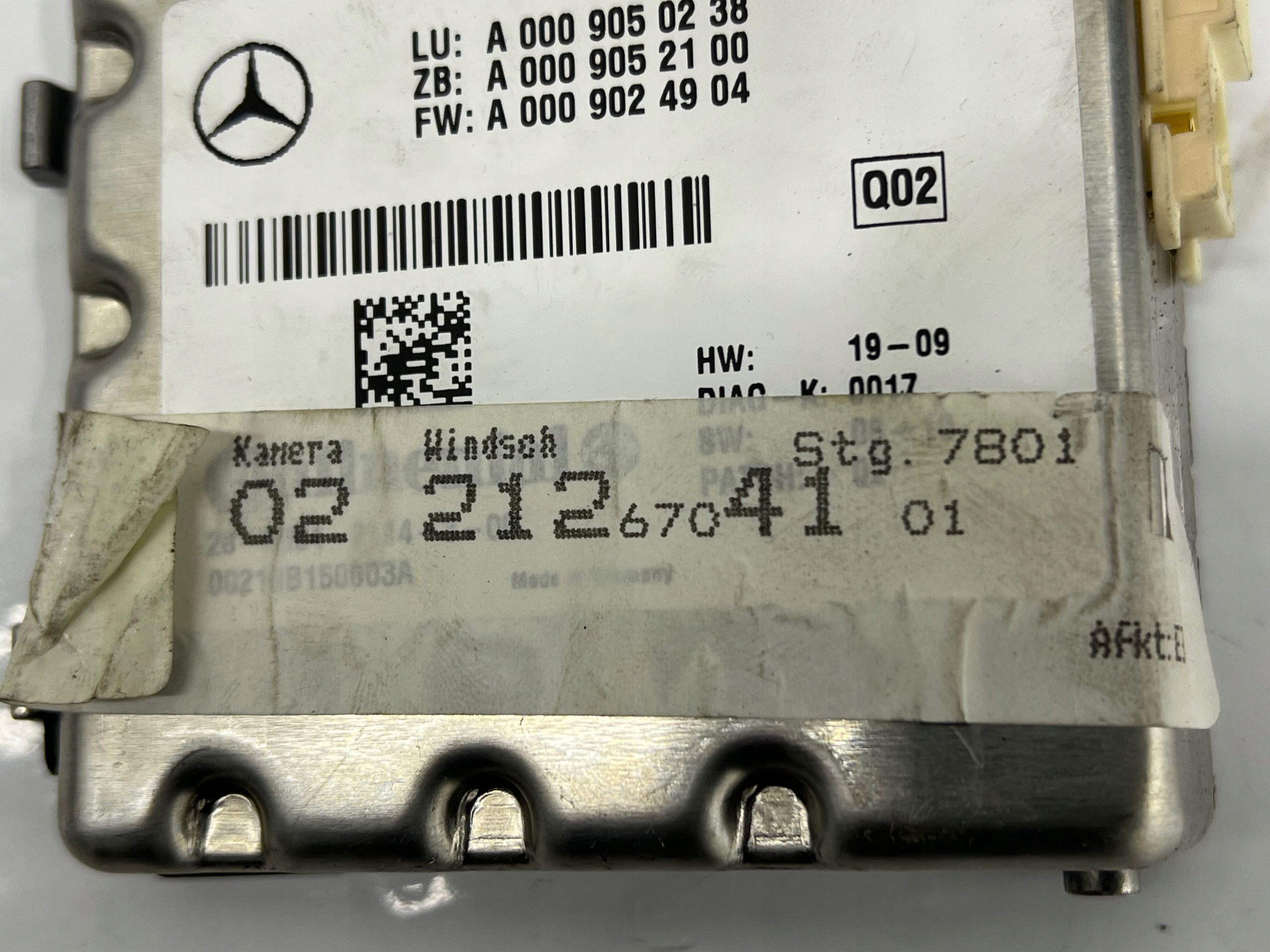 MERCEDES W218 W212 KAMERA windows front A0009050238