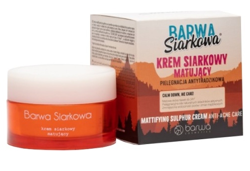 

Siarkowa Moc Krem matujący trądzik Barwa