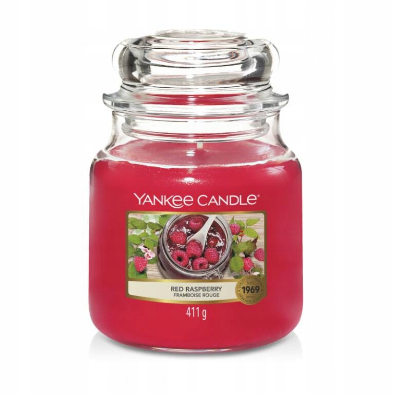 Red Raspberry Yankee Candle - średnia świeca