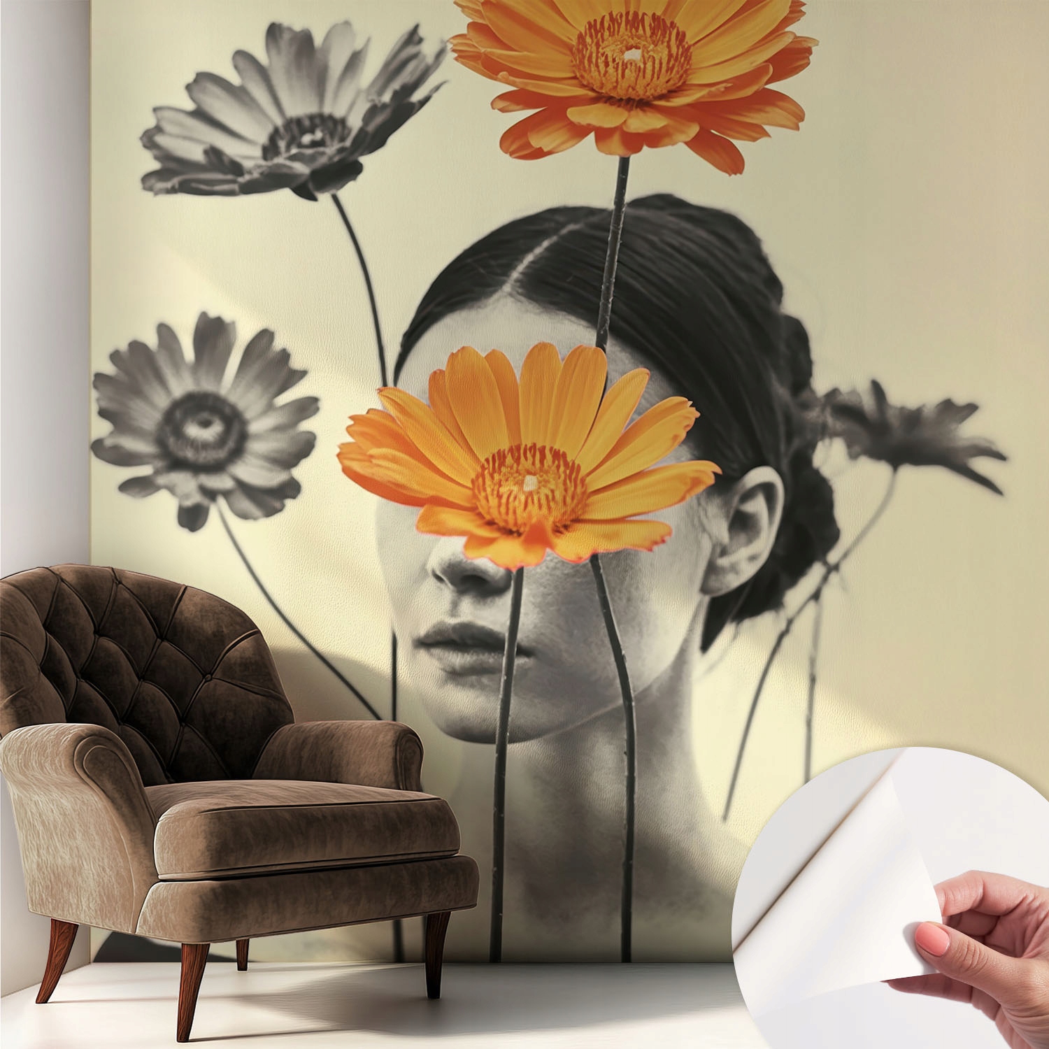 Samolepicí tapeta na zeď Premium Surrealistická vize 250 x 250 cm