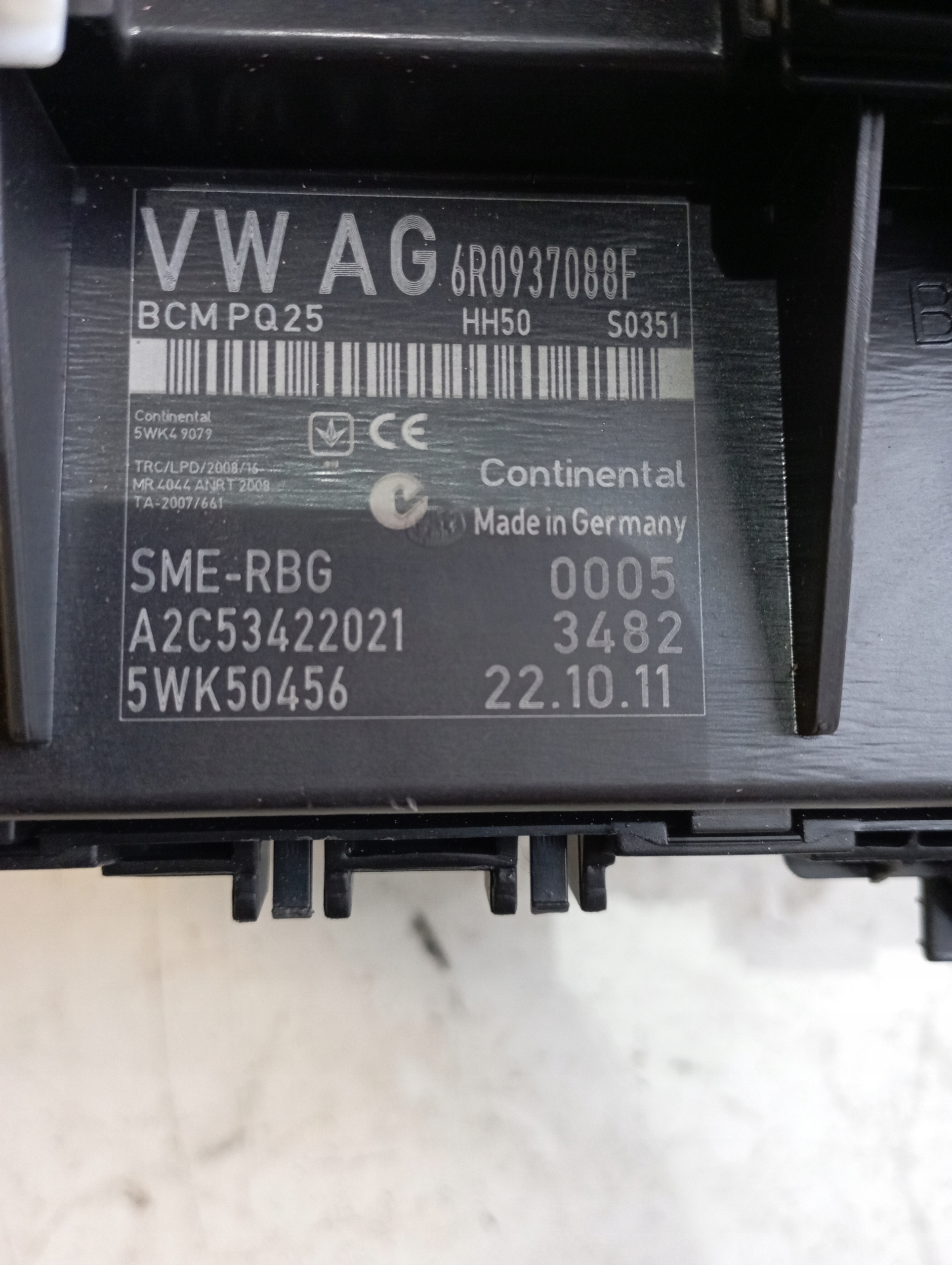 module control unit KOMFORTU SEAT IBIZA IV 6R0937088F