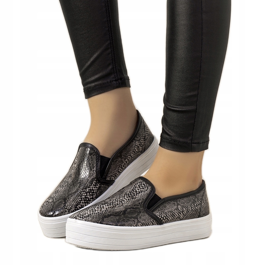 

Szare tenisówki Slip On Irving r.40