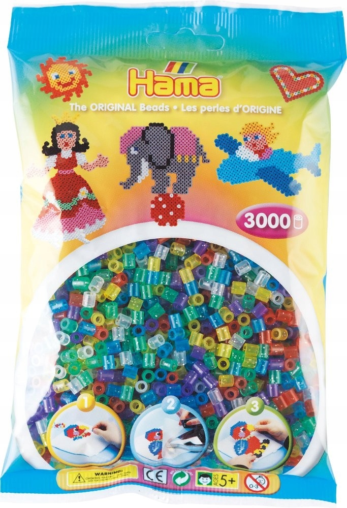 

Hama 201-54 Koraliki midi, 3000szt, brokatowe -krk