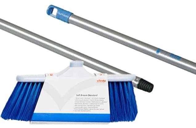 Sada metla Standard Economic měkká 30 cm kartáčová tyč se závitem