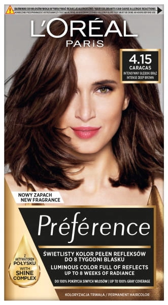 

Loreal Preference Farba 4.15 Caracas