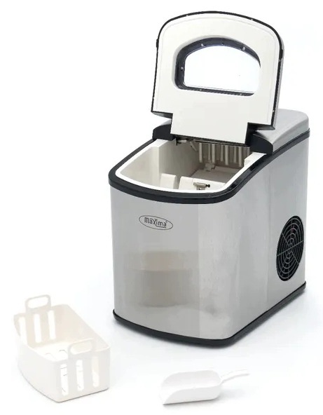 Kostkarka do lodu 10-12kg/24h lód cylindryczny 1.6L 150W Maxima 09100500