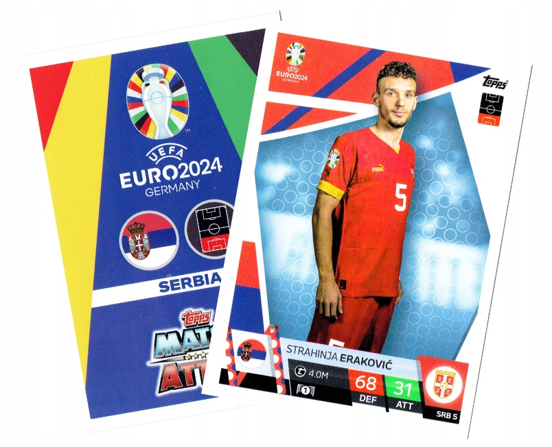 Topps Match Attax Euro 2024 Team Mate Base Serbia SRB5 Erakovic