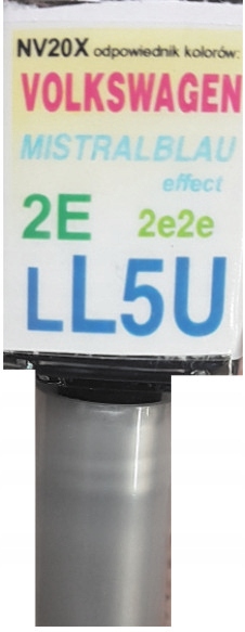 Vw LL5U 2E2E Mistralblau Lakier Samochodowy Zaprawka Do Rys Arasystem