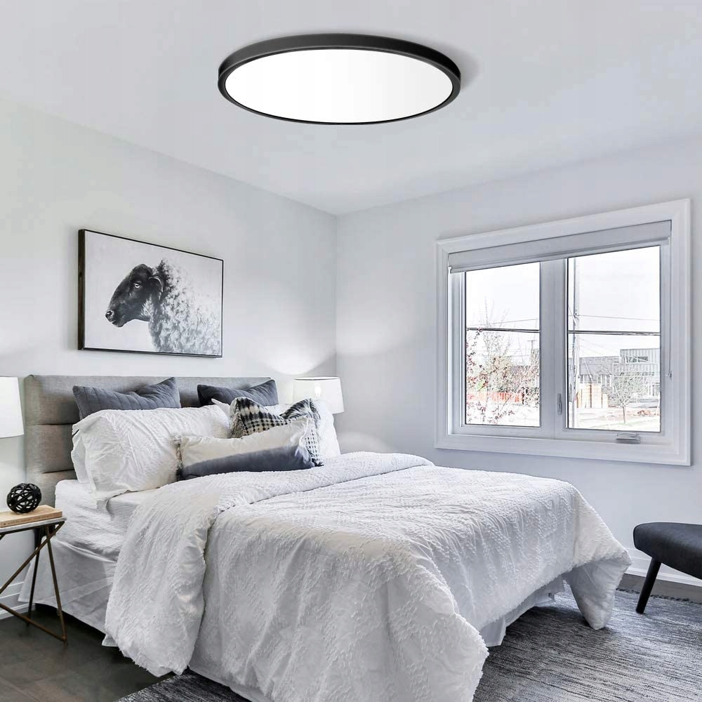 ZESTAW 3x PANEL PLAFON LED 24W NATYNKOWY CZARNY Marka DXLed