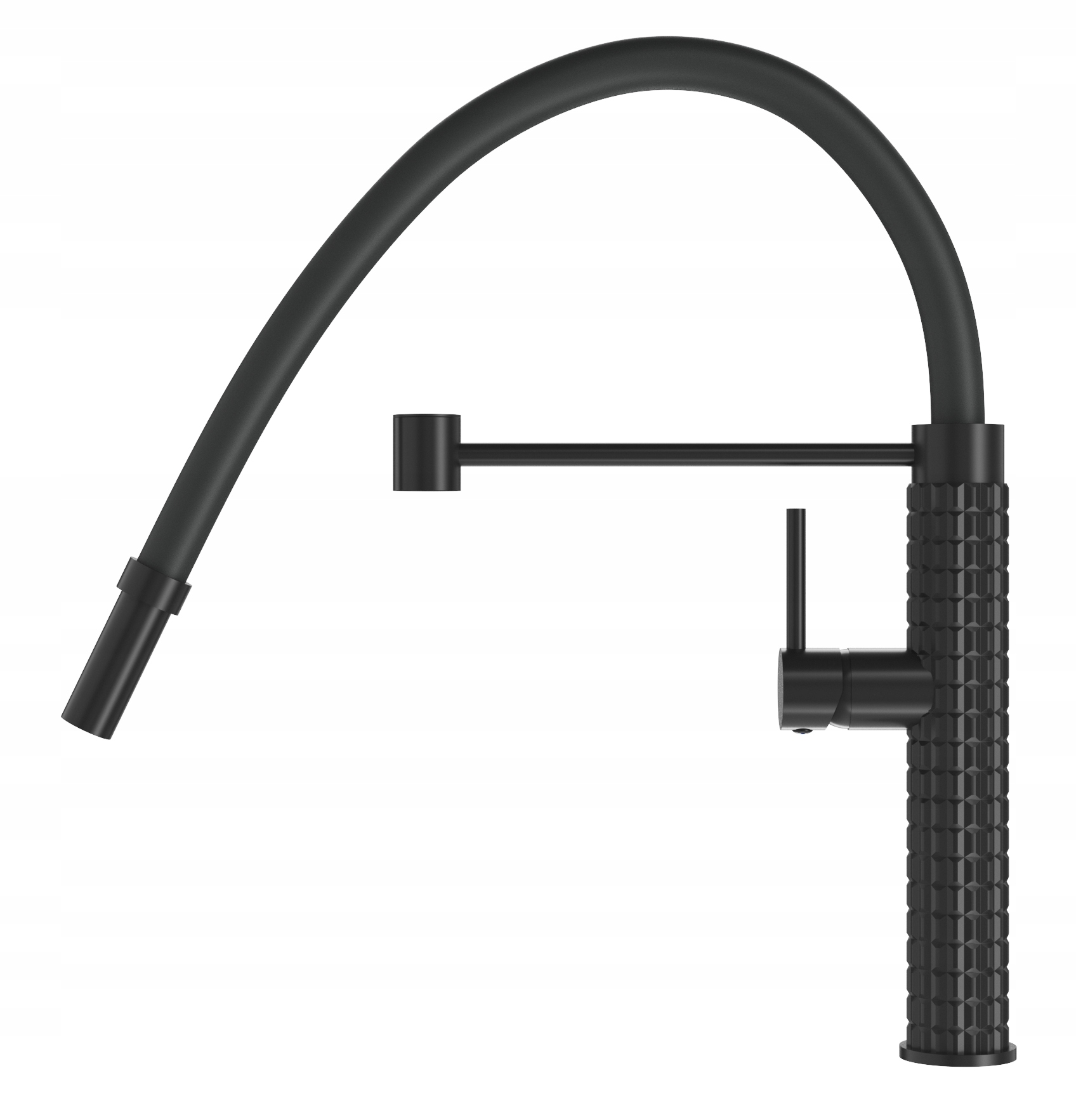 Batéria S Flexibilným Kuchynským Výtokom, Čierny Kohútik Do Umývadla, Moderný Fano