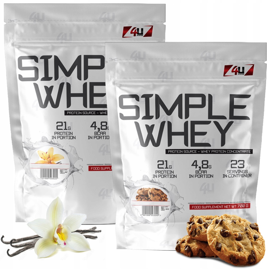 Wpc Whey Protein 700g x2 Vanilka , Sušenka se smetanou Protein