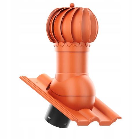 Otočný kulový větrací komín ⌀ 125 mm pro Classic Star, Elegant Cihlový