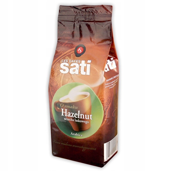 Kawa smakowa Cafe Sati Hazelnut orzechowa mielona 100% Arabica 250g