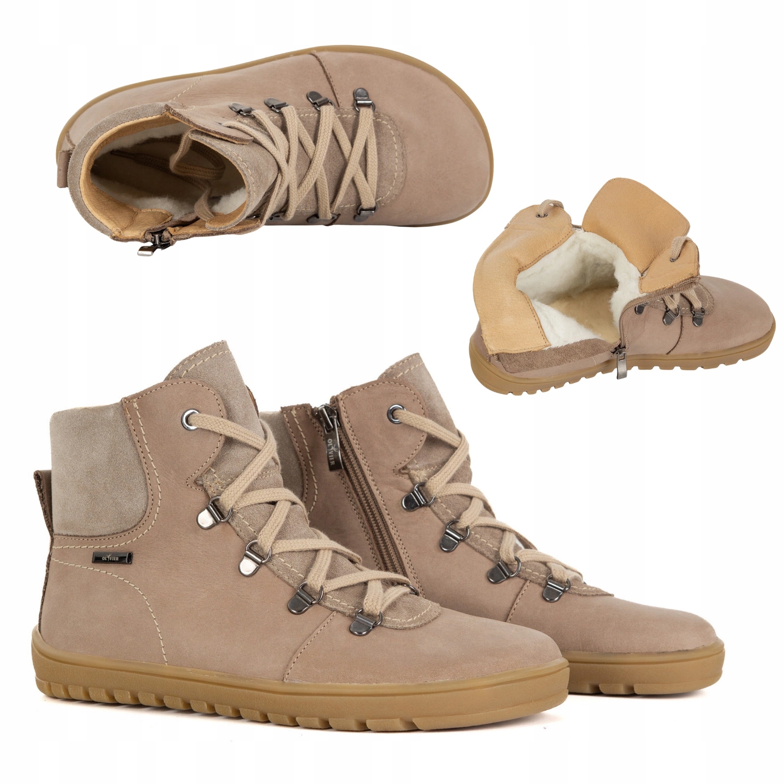 Dámské barefootové boty Madison kožené zimní s merino vlnou 37