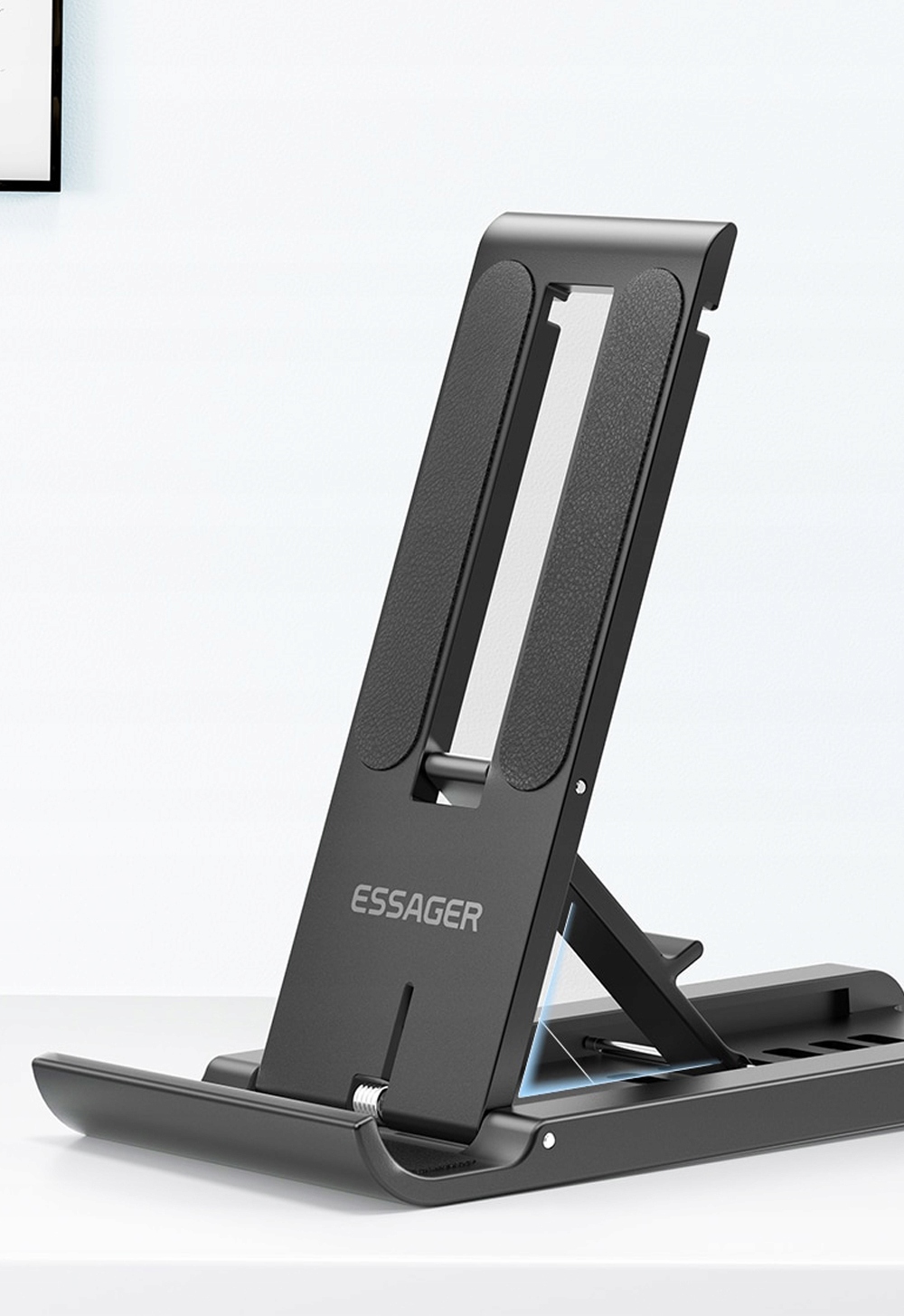 Podstawka ESSAGER czarny do smartfona tabletu Kolor czarny