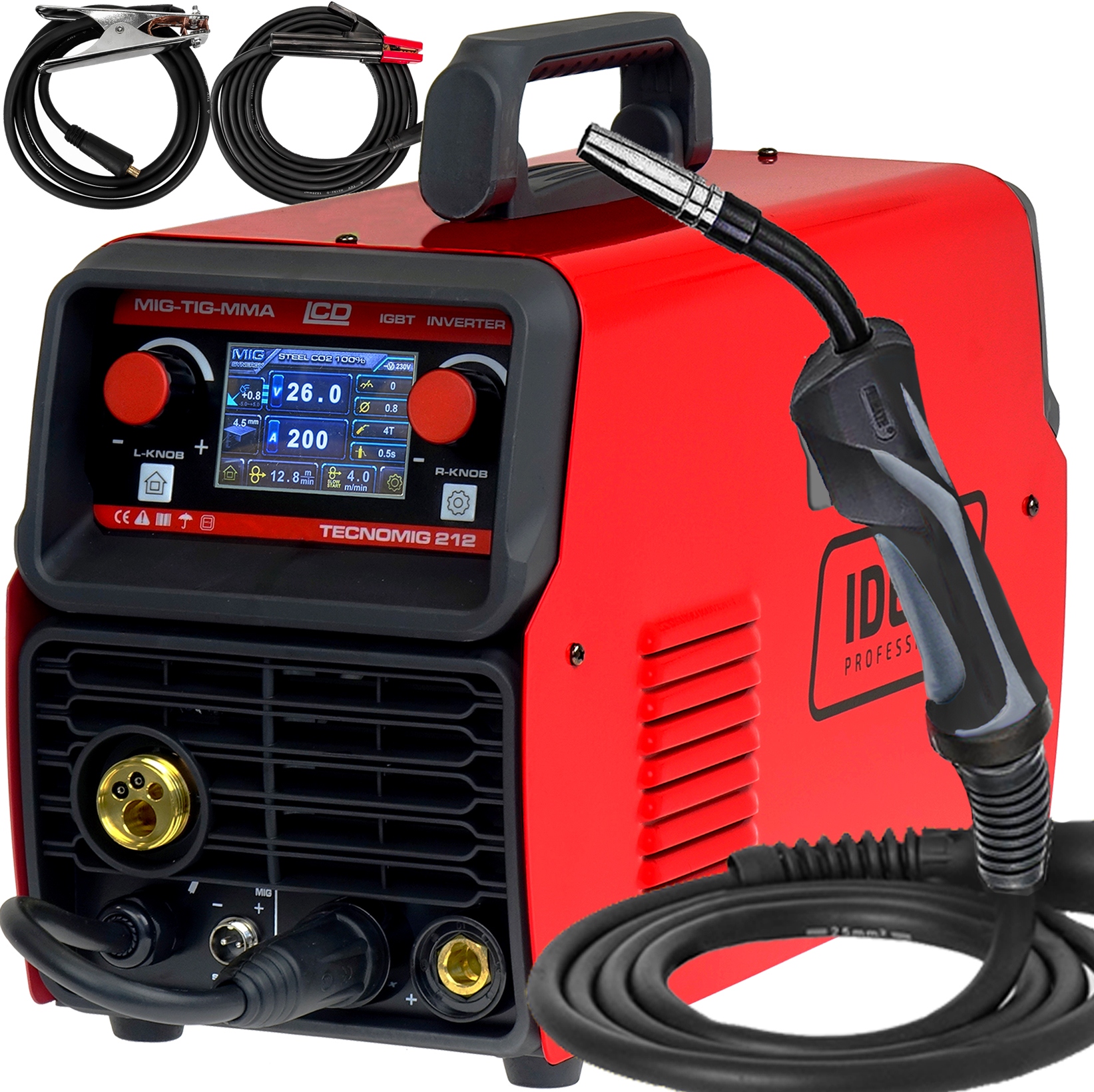 Svařovací Stroj Migomat Ideal Tecno Mig 212 LCD Mma Tig
