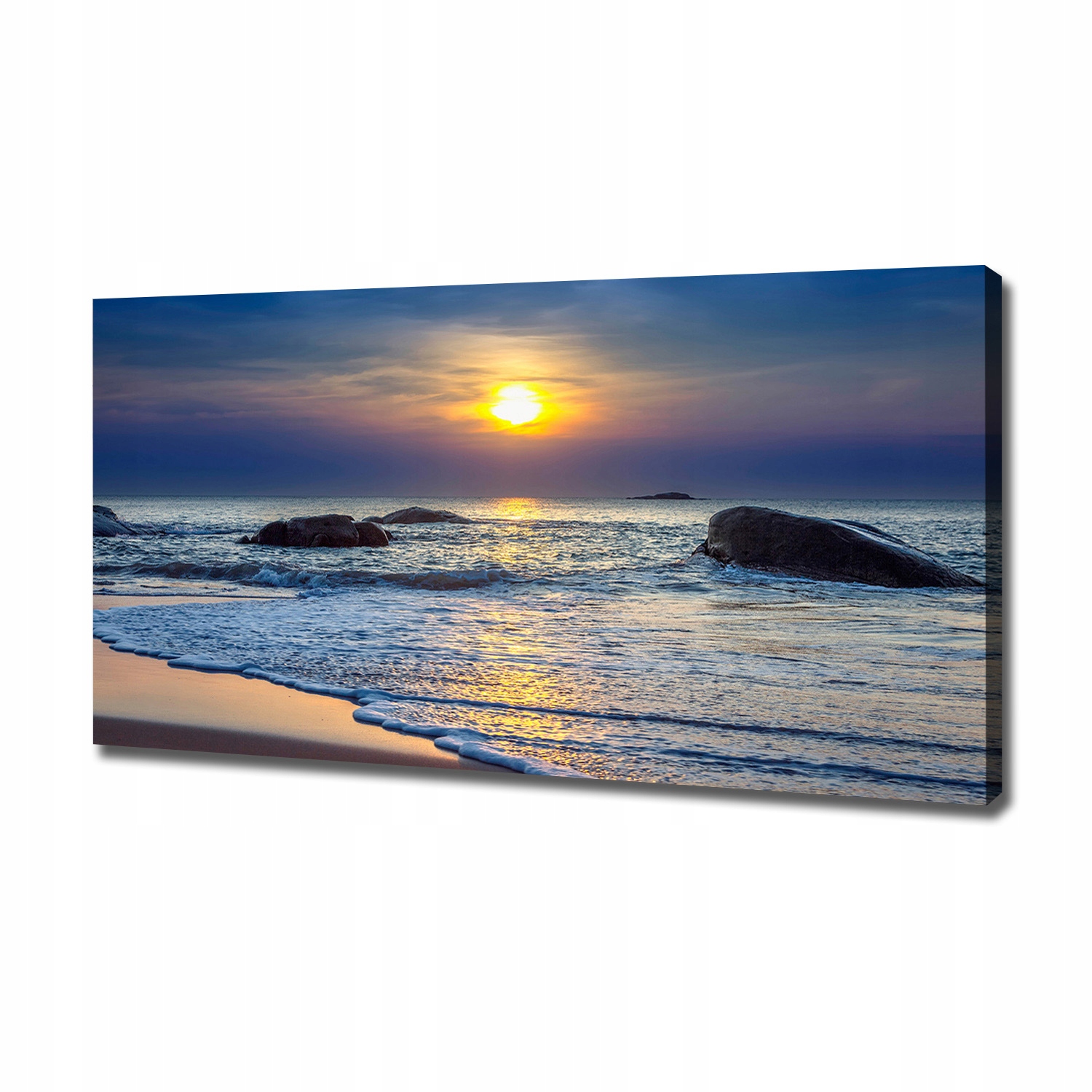 

Foto obraz na płótnie Zachód słońca morze 120x60cm