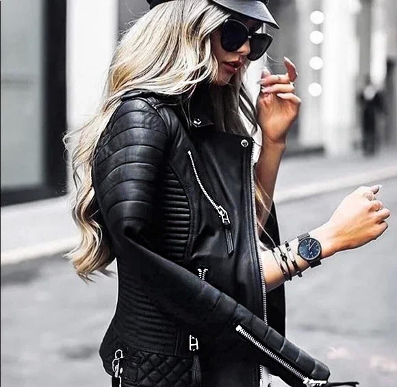 # HM41 __ RAMONESKA _ SKÓRA _ wiosenna klasyczna obłędna KURTKA damska __ M EAN (GTIN) 5906214870437