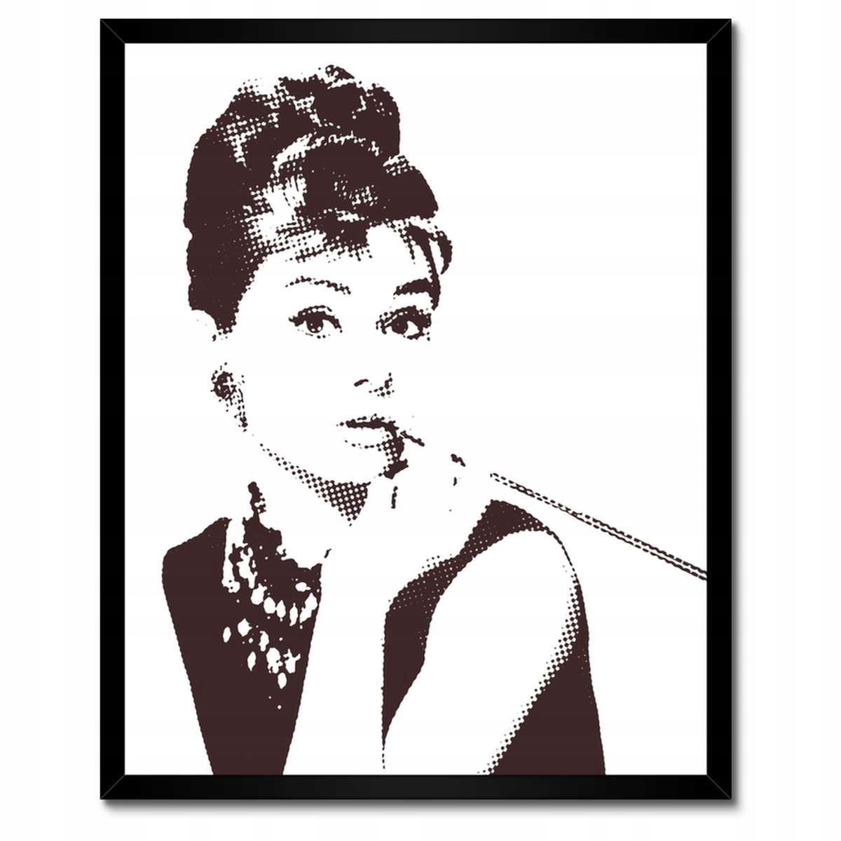Plakáty v rámu 40x50 Audrey Hepburnová Cigaretka