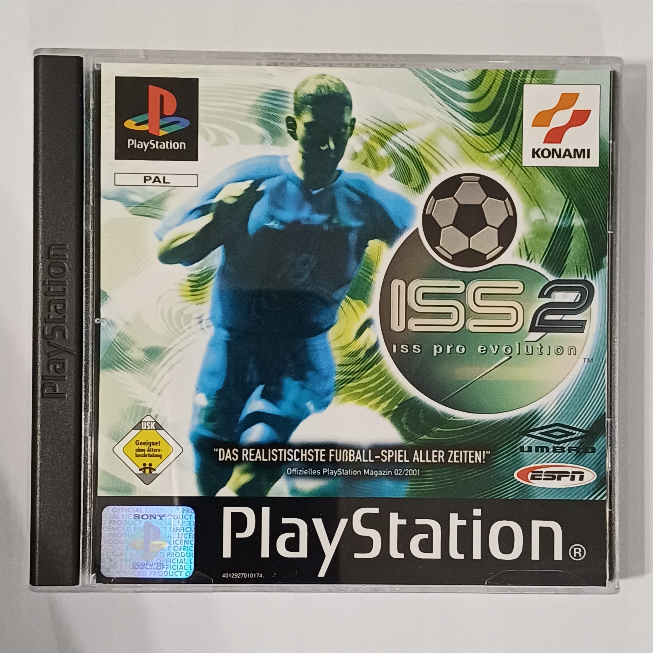 Iss Pro Evolution 2 PlayStation (PSX) pudełkowa