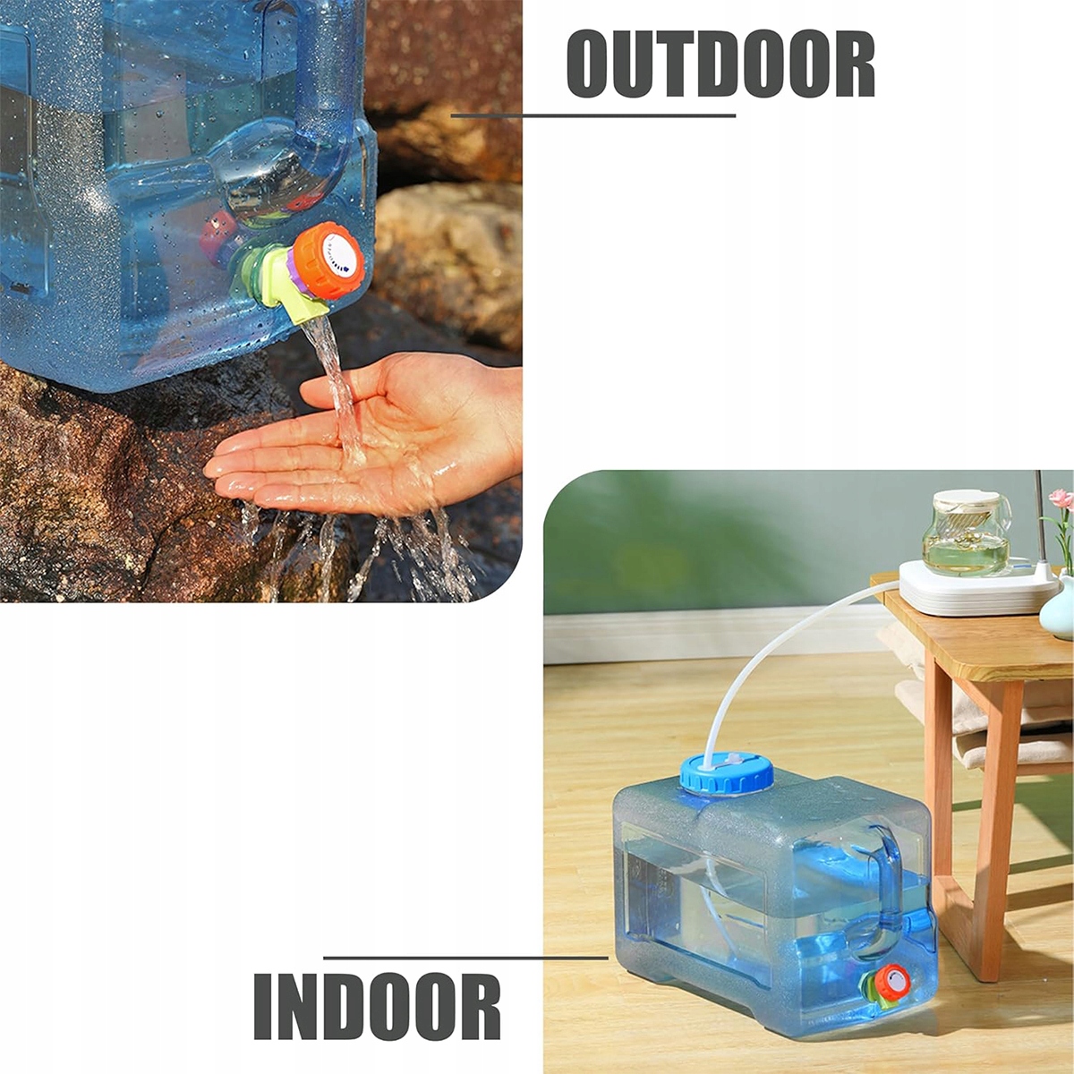 Pojemnik kanister BANIAK na wodę pitną 12L ATEST ZBIORNIK z kranikiem HLC Pojemność 10,5-15 l