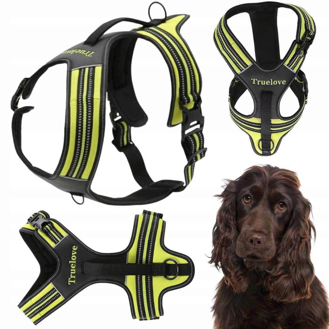 Szelki Dla Psa Easy Walk Mocne Z Rączką Truelove Security Żółte M