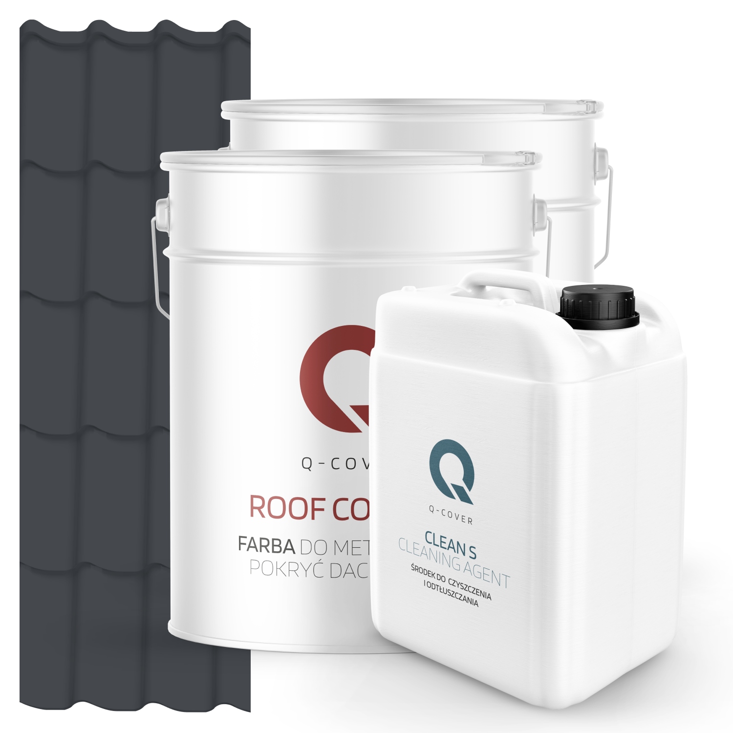 Farba Strešná Metalová Podkladová Odmasťovačka Grafitová Ral 7024 74 m2 Satén