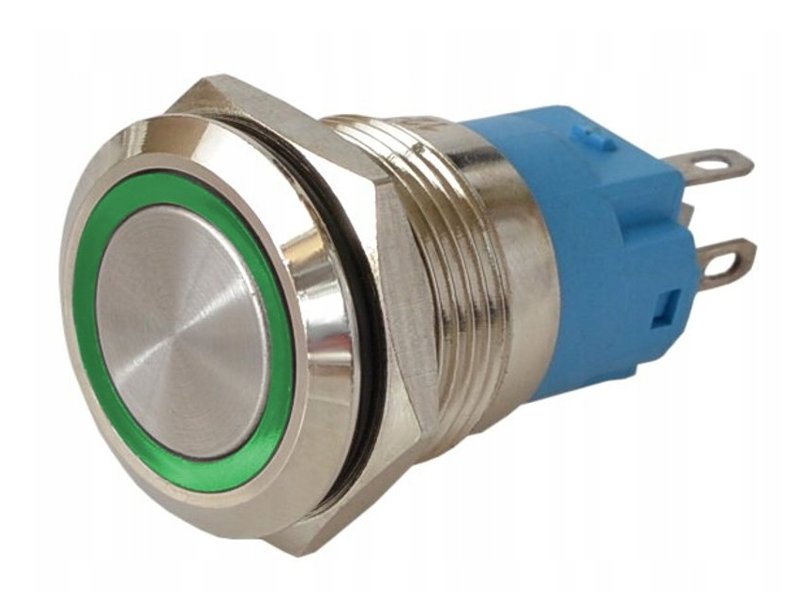 PRZYCISK WANDALOODPORNY LED MONOSTABILNY zielony