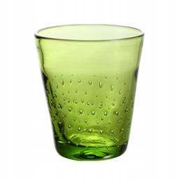 

Śliczna szklanka stołowa, zielona, poj 300ml