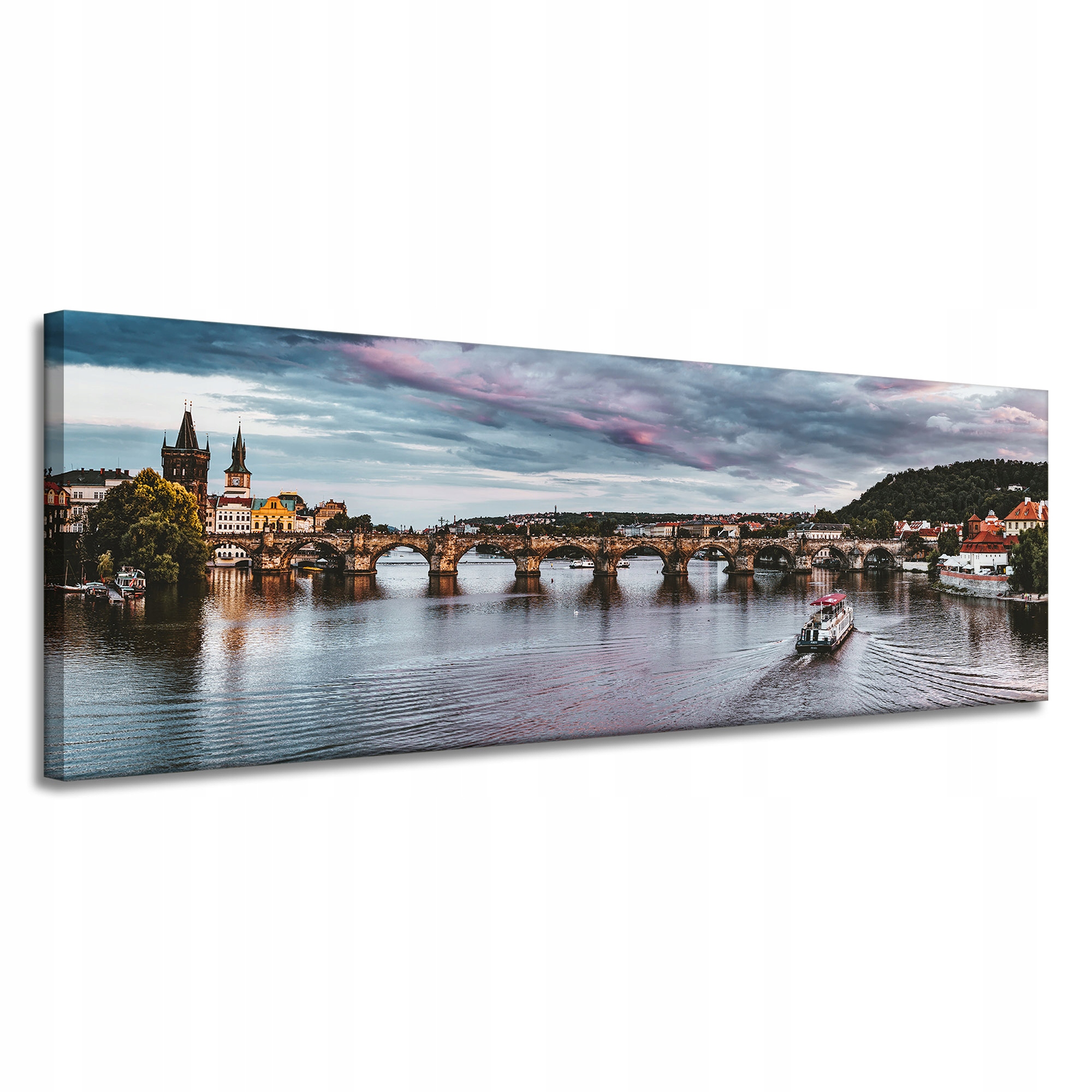 Obraz na plátně Architektura Karlův most Praha 150 x 50 cm