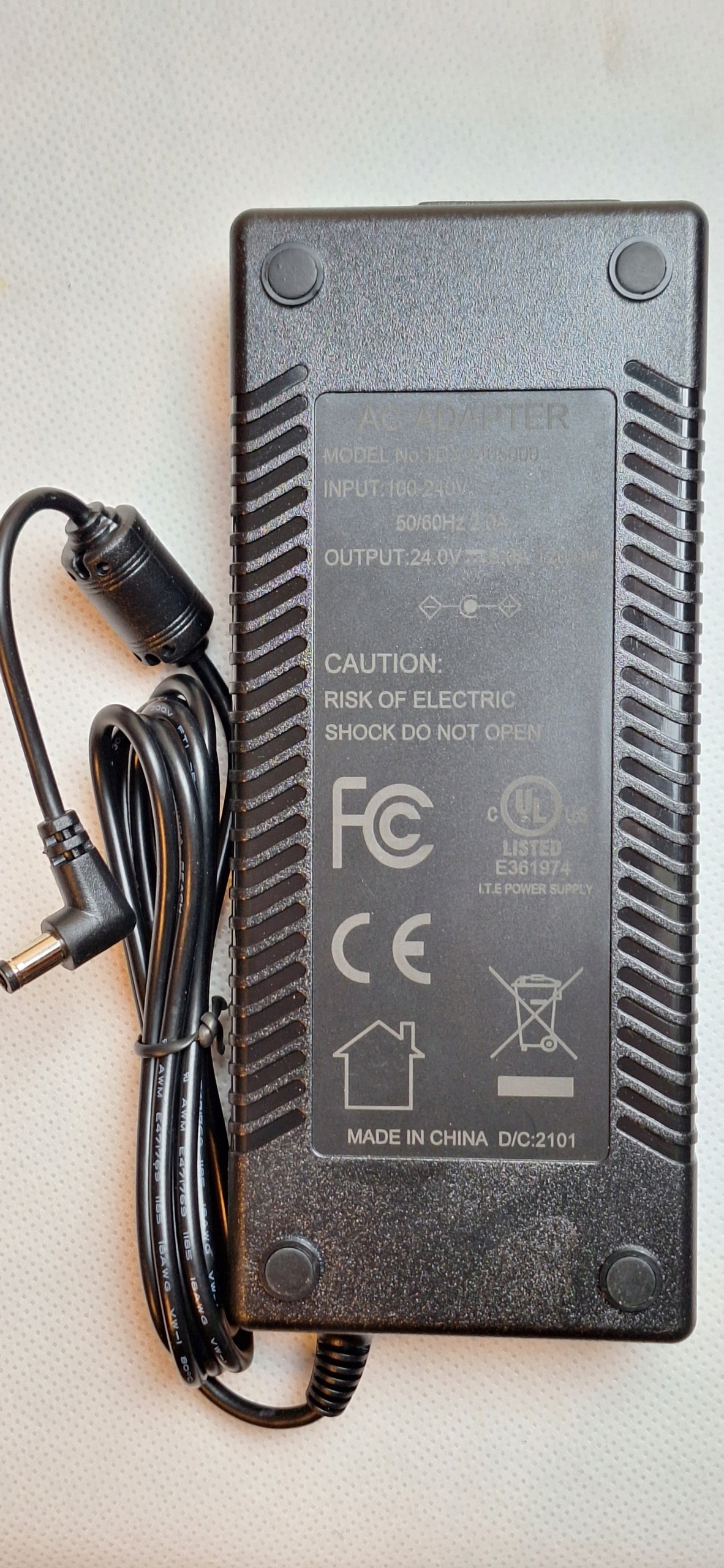 Napájecí adaptér pro 3D tiskárnu Flashforge Foto 8.9 – originální