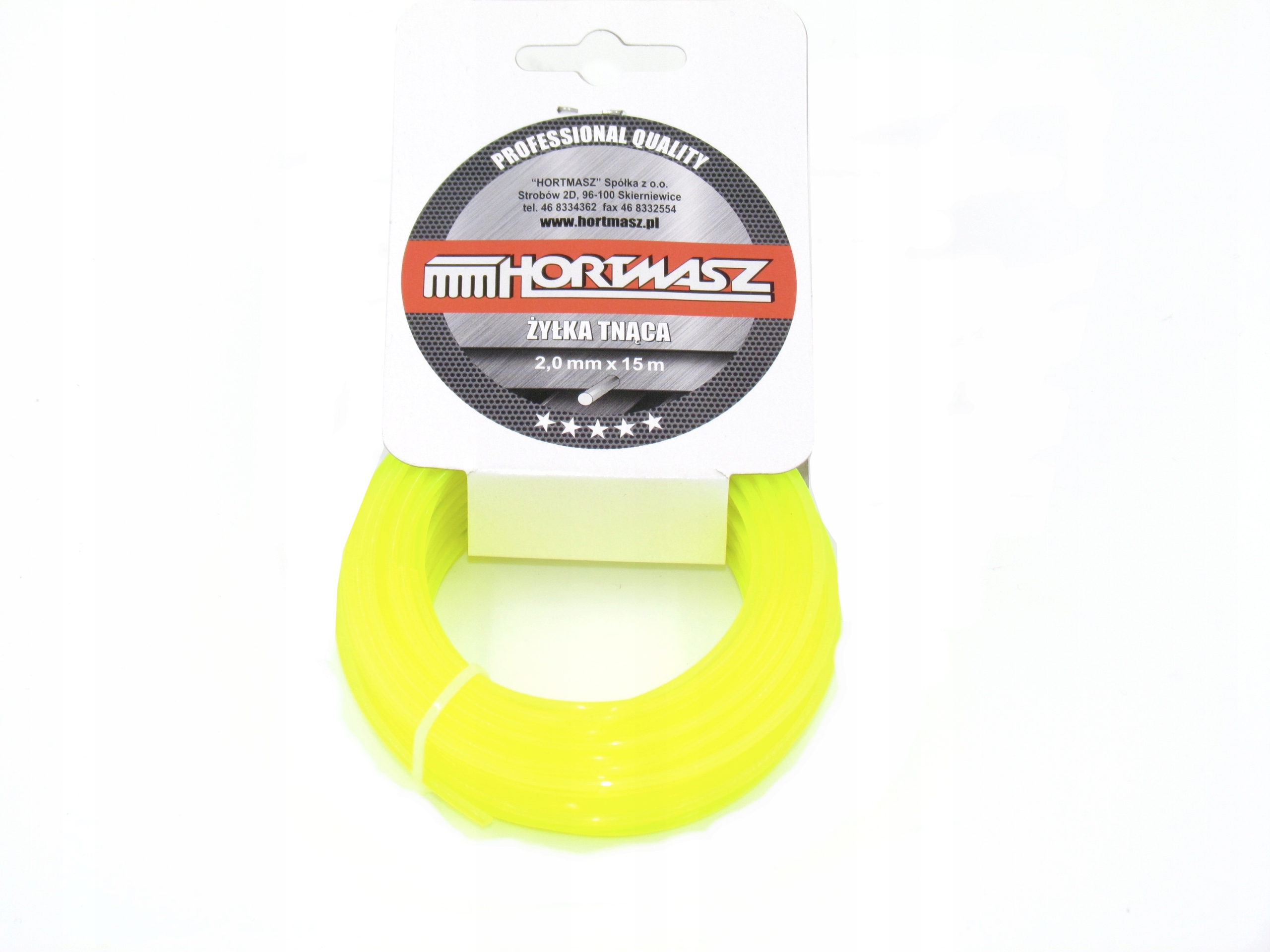 

Żyłka Tnąca Kosa Podkaszarka 2,0mm X 15M Hortmasz