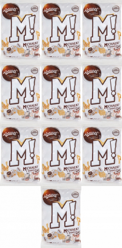 Cukierki Michałki z Wawelu Białe w białej czekoladzie Wawel 1kg 1000g x10