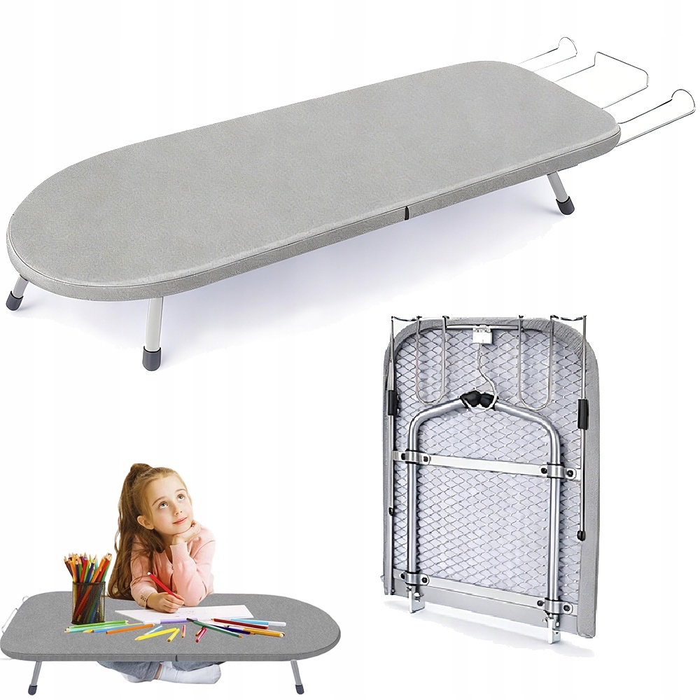 Levně Žehlicí Prkno Na Stole S Kovovou Sítí, Skládací Pro Cestování