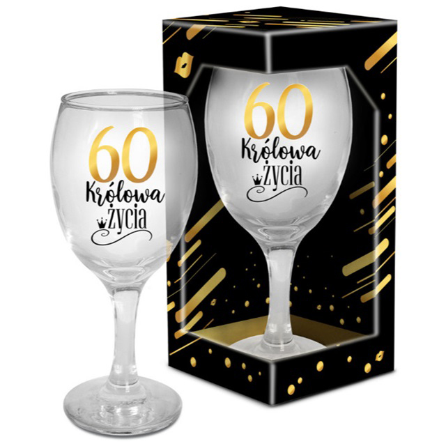 KIELISZEK STYLISH LOOK - 60 URODZINY KRÓLOWA ŻYCIA