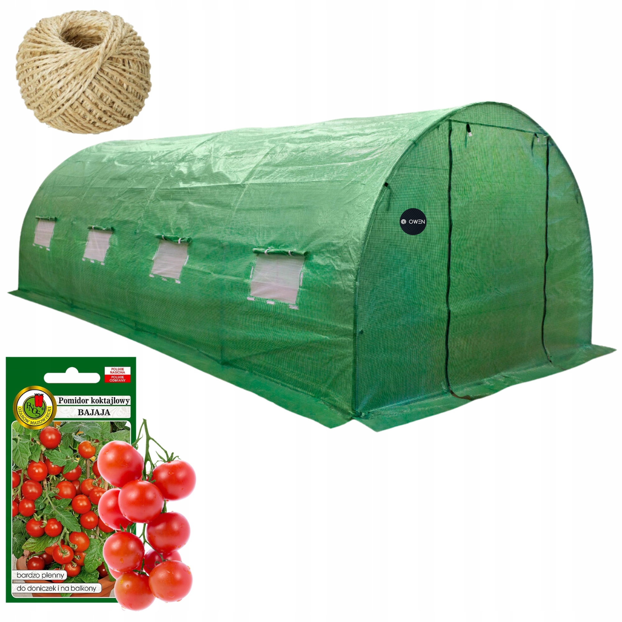 Zahradný Fóliový Tunel 10 m2 Skleník 2,5x4 m UV4 Foliak Zelený 4x2,5 Uv