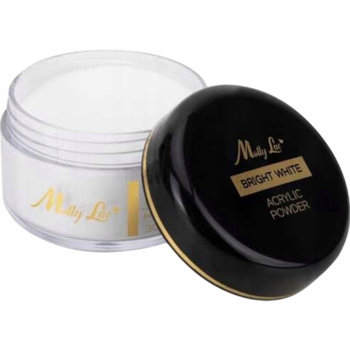 Akrylový pudr na nehty Mollylac 120 g Akrylový pudr Bright White Bílý