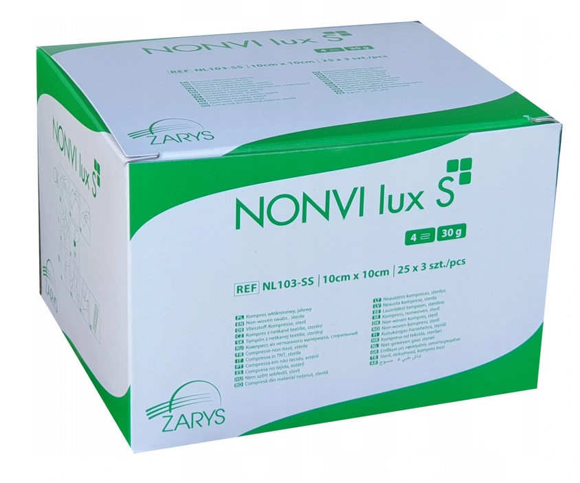 

Kompresy jałowe włókninowe gaziki 10x10cm 75 szt