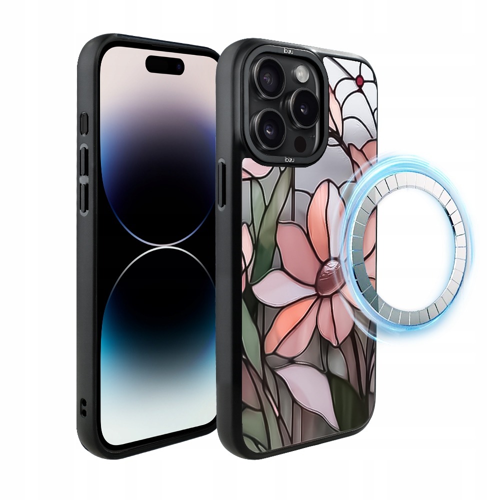 Pouzdro pro iPhone 14 Pro Max Ibizu DropGuard Matt s MagSafe, růžová magnolie