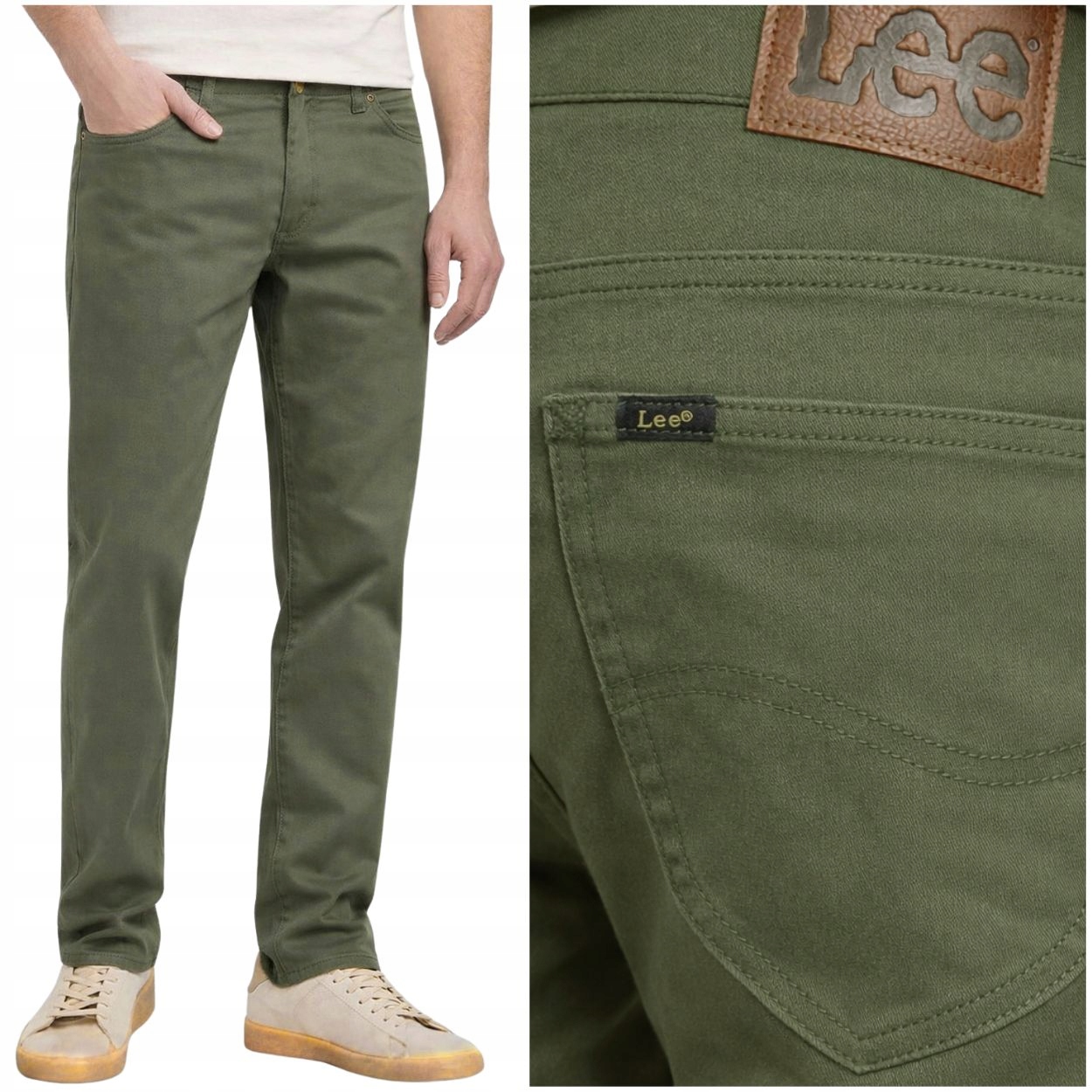 Lee Slim Fit Extreme Motion pohodlné přiléhavé látkové kalhoty W32 L32
