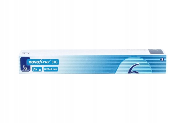 

Igły do penów NovoFine 31G, 0,25 x 6mm 7 sztuk