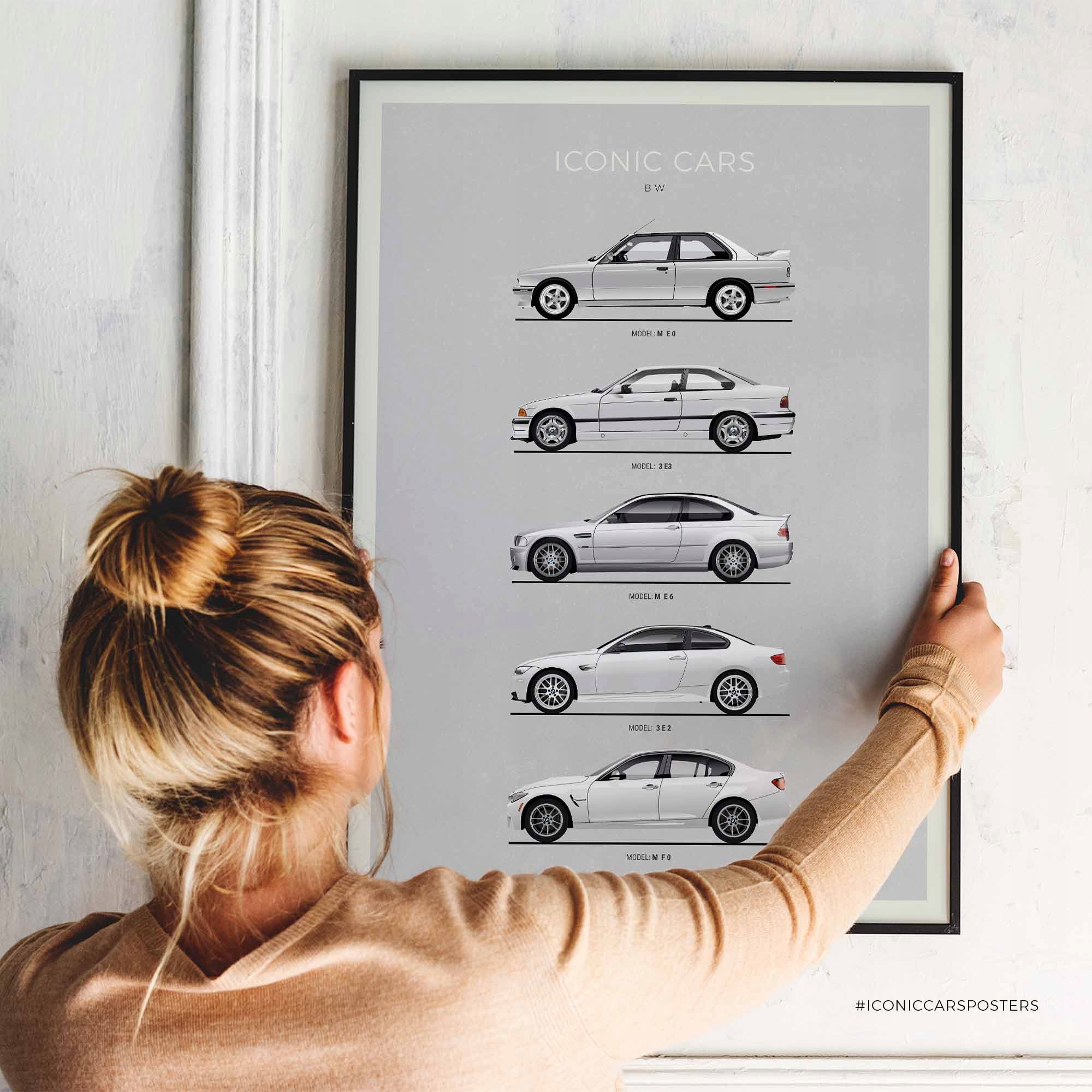 BMW Plakat - Bez ramki Szerokość produktu 29.7 cm