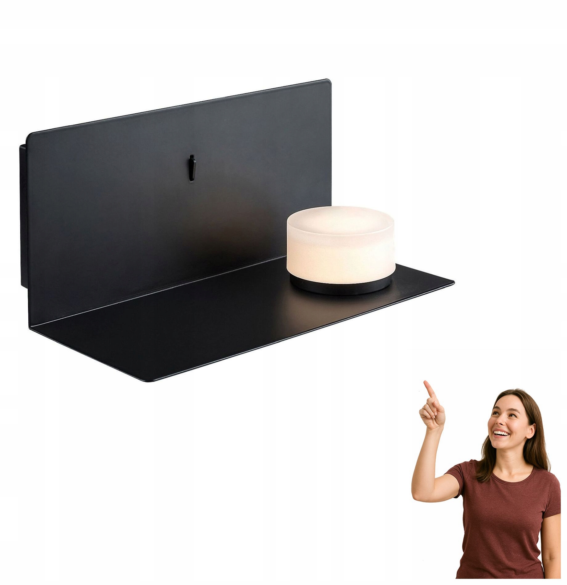 Nástenná lampa s poličkou a Usb Led portom 6W Aranzo 71058 Rabalux