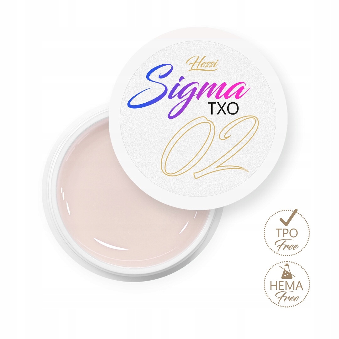 Hessi stavební gel Sigma Txo 02 50 ml tvrdý gel s tixotropií světle béžový