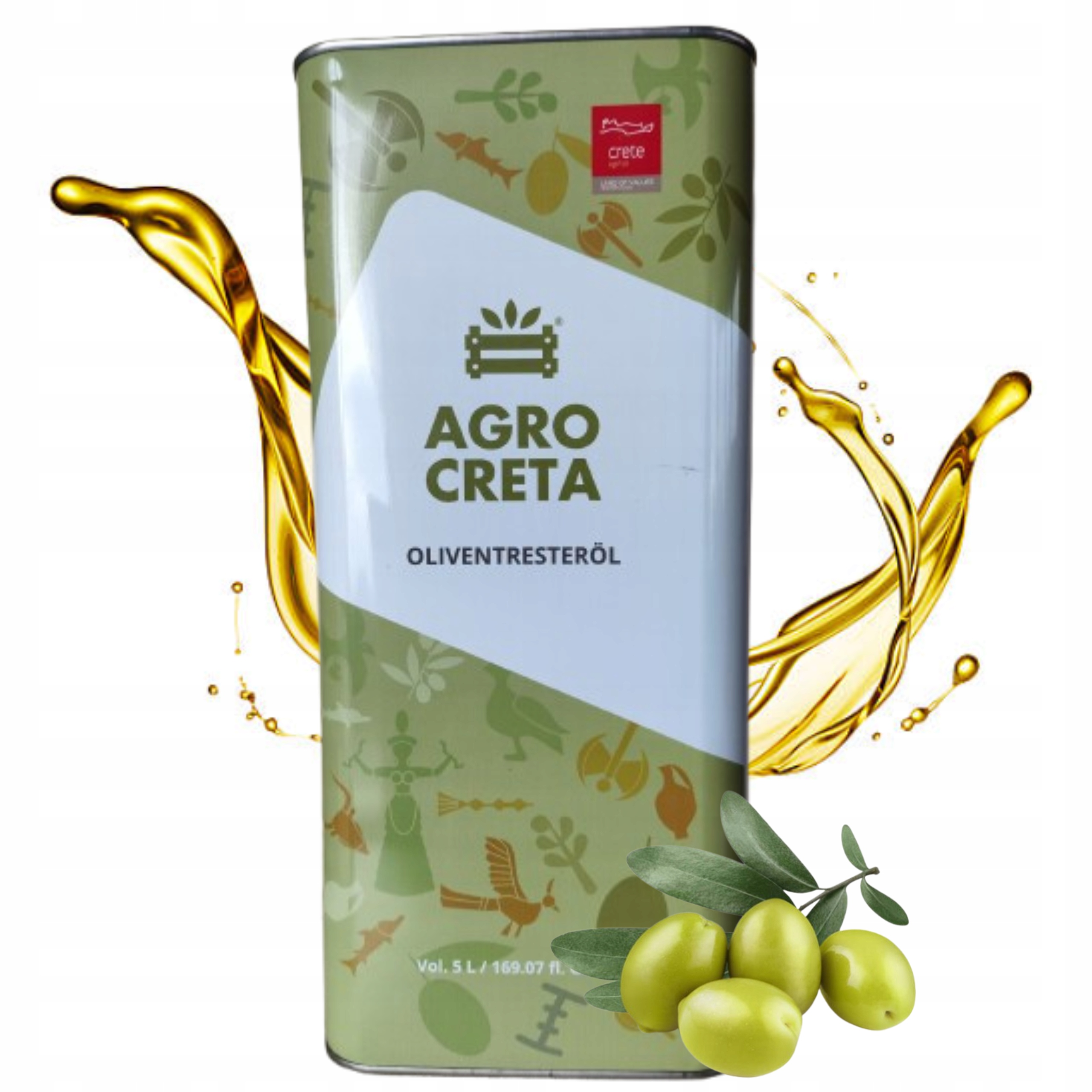 Oliwa z Oliwek Sansa Grecka Pomace z Wytłoczyn oliwek z Krety 5L