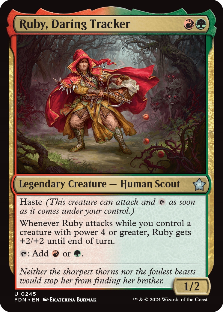 Mtg Ruby, Daring Tracker (u)